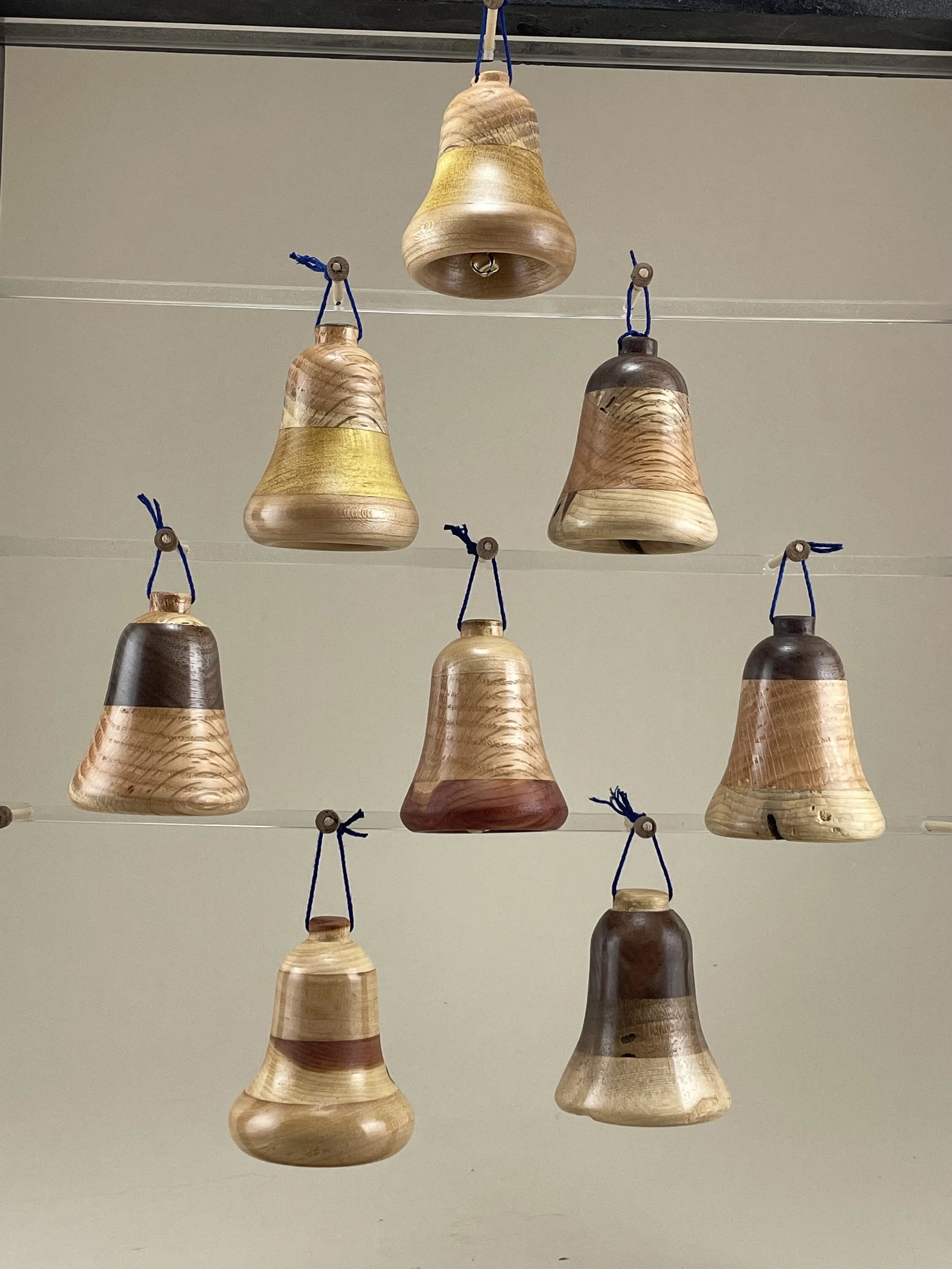Wooden bell tree ornament — fairTURN Studio